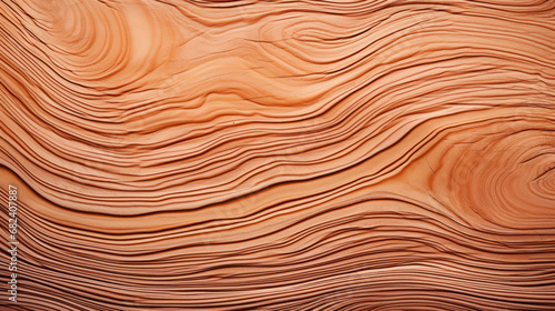 Close-Up Texture of Cut Larch Tree Trunk