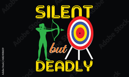 Archery T-shirt Design Vector Template photo