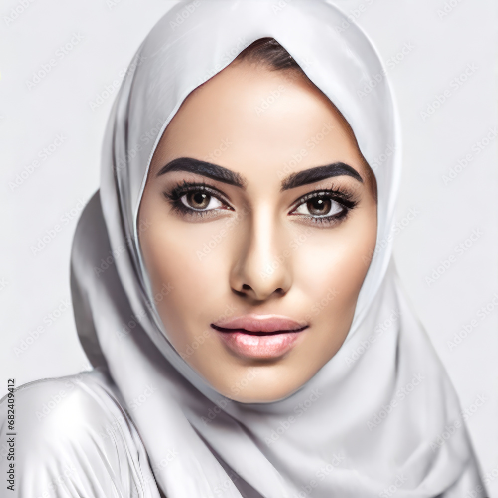 portrait of a woman wearing hijab portrait of a woman wearing hijab