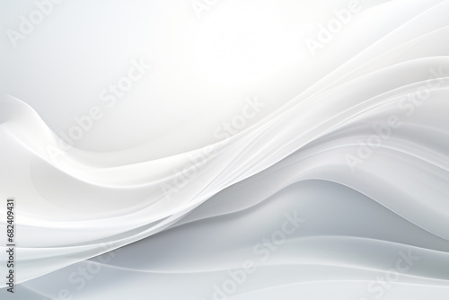 Light White wave abstract on white background minimal background