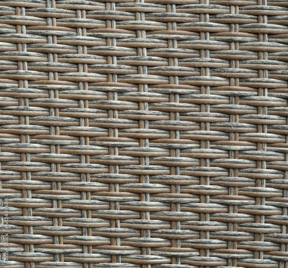 Old wicker woven surface closeup Old wicker woven surface closeup