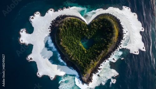 Heart shaped island © Rizwanvet