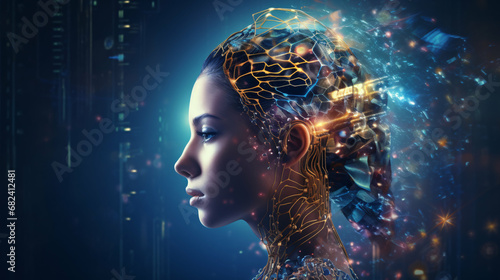 AI analysis artificial intelligence automation big data brain business cg cloud computing