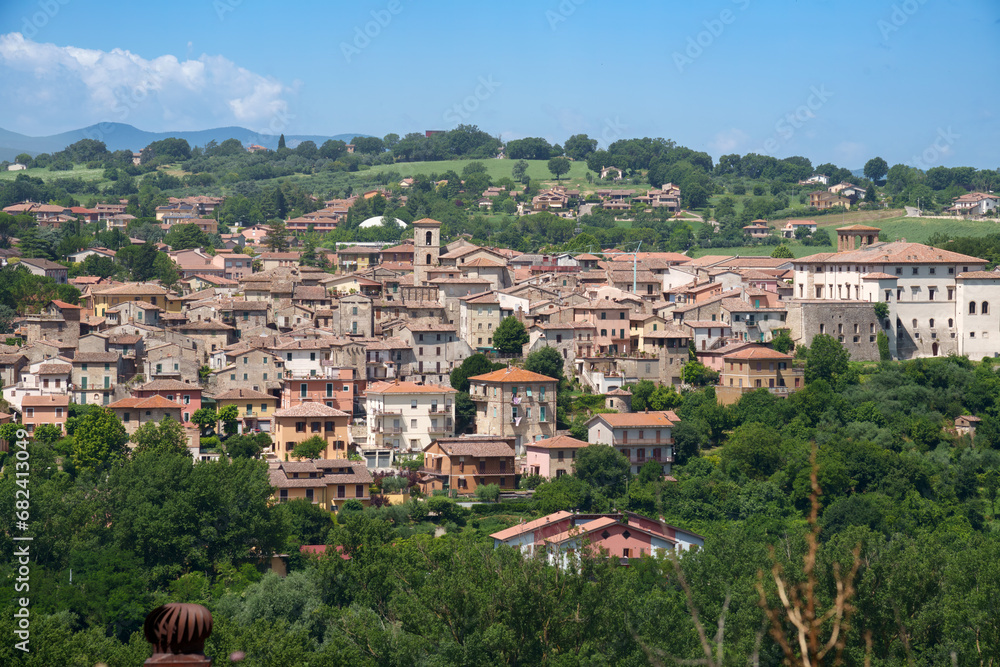 View of Acquasparta, Umbria, Italy