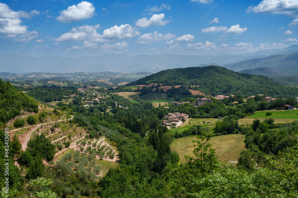Rural landscape in Umbria near Spoleto