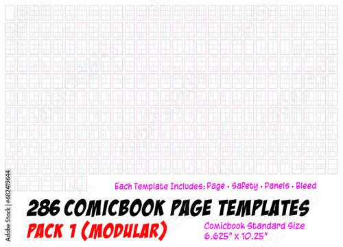 Comicbook Page Templates (Pack 1: Modular)