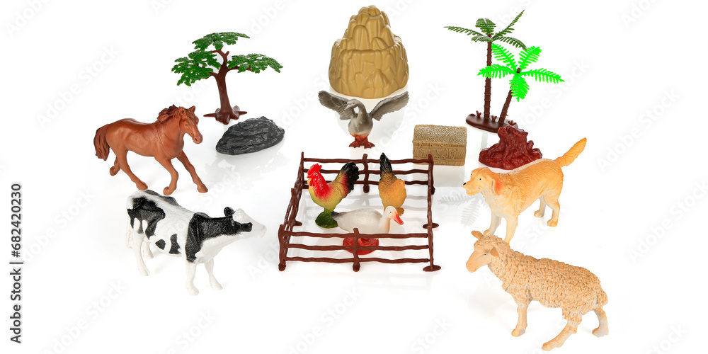 Naklejka premium Animal figures