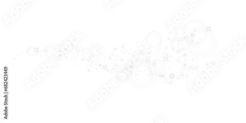 White dust sparks and golden stars shine with special light. Sparkles. Christmas light effect. Sparkling magical dust particles. Abstract light lines of motion and speed, with flying dust glitter. PNG