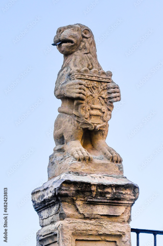 Architectural feature in the Segovia Cathedral, Spain Architectural feature in the Segovia Cathedral, Spain