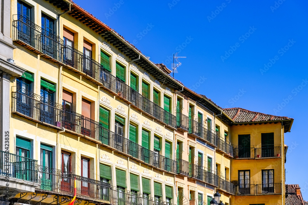 Colonial residential building in Segovia, Spain