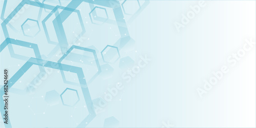 Abstract transparent hexagon geometric shape with low opacity, modern clean vector illustration for background. innovation future technology structure ,communication concept vector background.