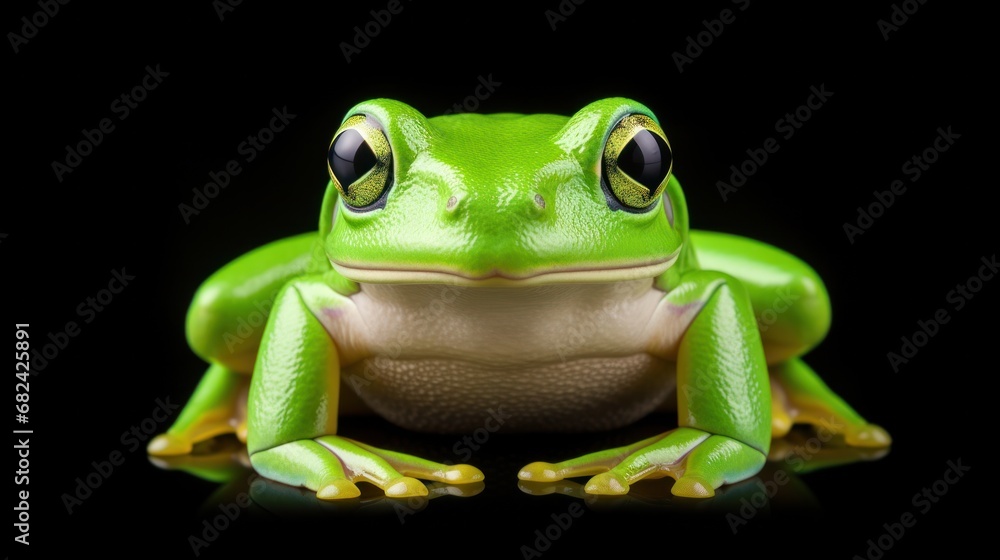 Obraz premium Green tree frog of American origin