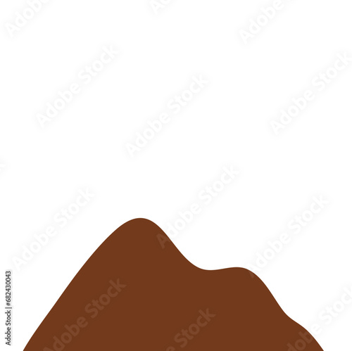 Chocolate Powder Illustration. Design Vector Element. Svg File