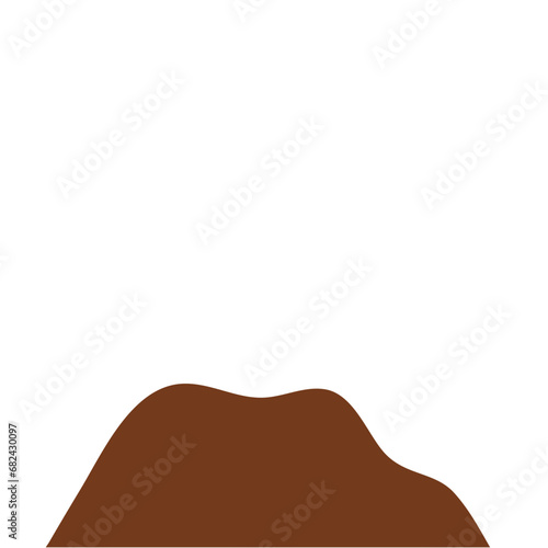 Chocolate Powder Illustration. Design Vector Element. Svg File