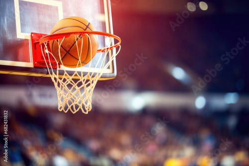 Basketball game and basketball hoop © Veniamin Kraskov