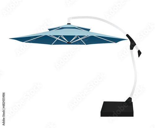 Modern sun umbrella. vector illustration photo