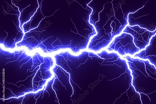 Static electricity. Design of lightning with static electricity. Blue electric discharge, plasma and energy background. World Static Electricity Day. January 9th photo