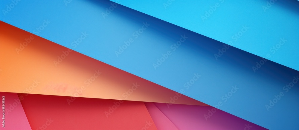 Colored paper geometric pastel tone texture wallpaper background. AI generated image