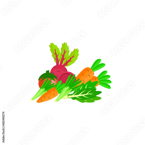 Vegetable Icon Design Element. Nutritious Vegetables Vector Design. Healthy Vegetable. Svg File