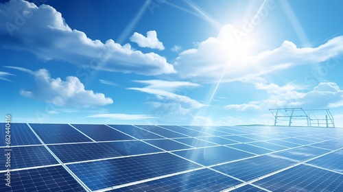 solar panels on the roof