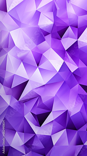 A kaleidoscope of purple and white triangles