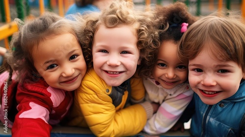 Joyful children playing