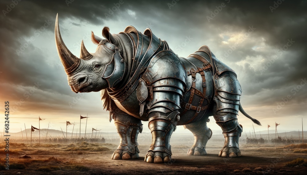 Fototapeta premium Armored Battle Rhino