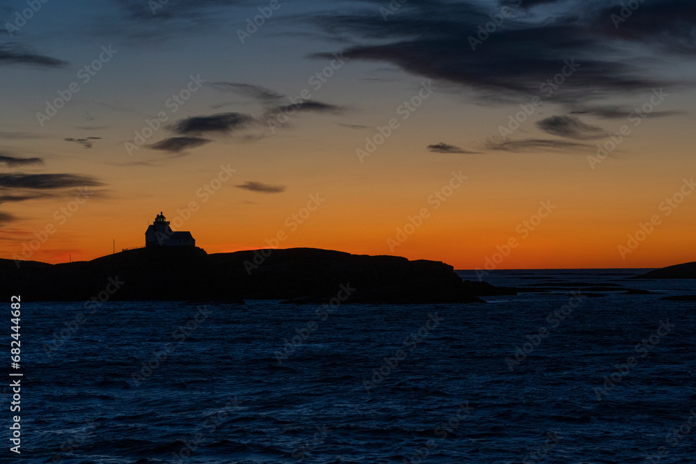 lighthouse at sunset