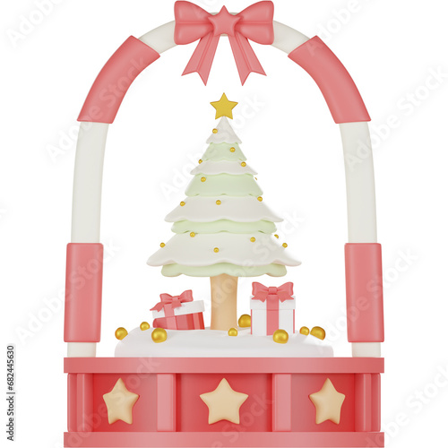 Christmas Decoration 3d Illustration