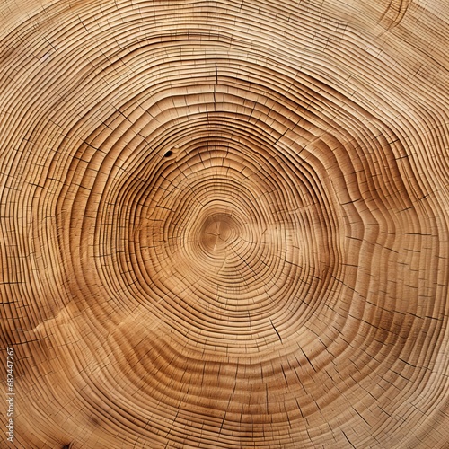 Nature's Symphony: intricate tree pattern with rings texture, Generative AI