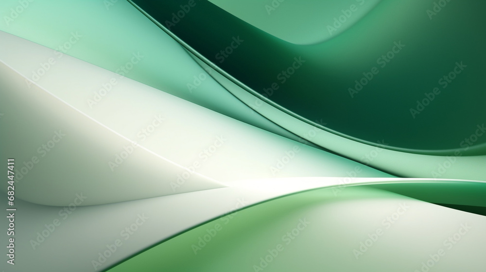 An abstract background in green and white colors An abstract background in green and white colors