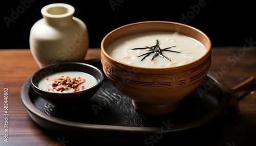 Boozy Makgeolli Korean Rice Wine, Rice Cake Soup, Chinese traditional food