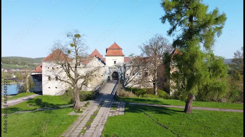 old Renaissance castle in the country near a lake old Renaissance castle in the country near a lake