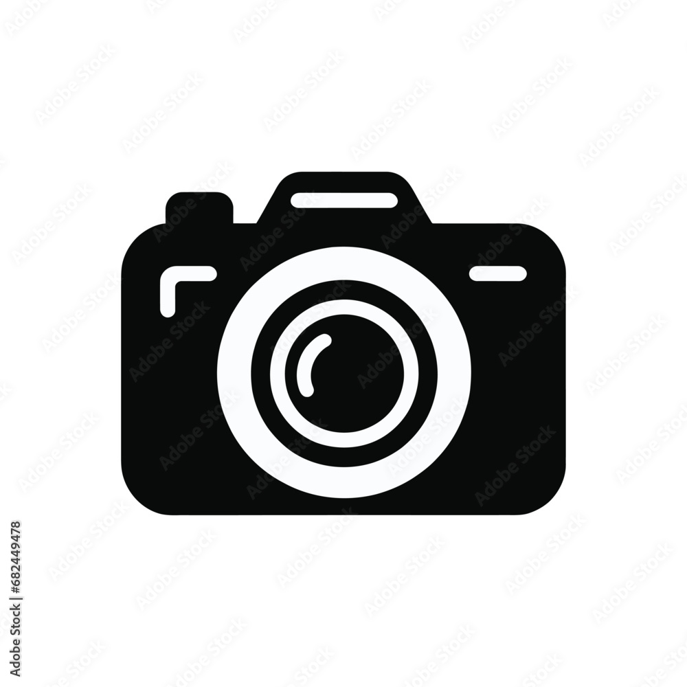 photo camera linear icon. Vector illustration photo camera linear icon. Vector illustration