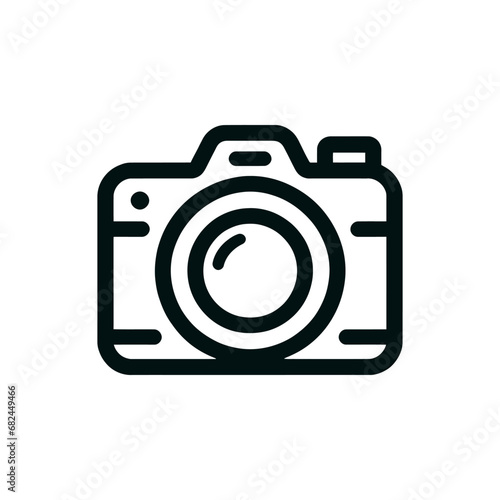 photo camera linear icon. Vector illustration