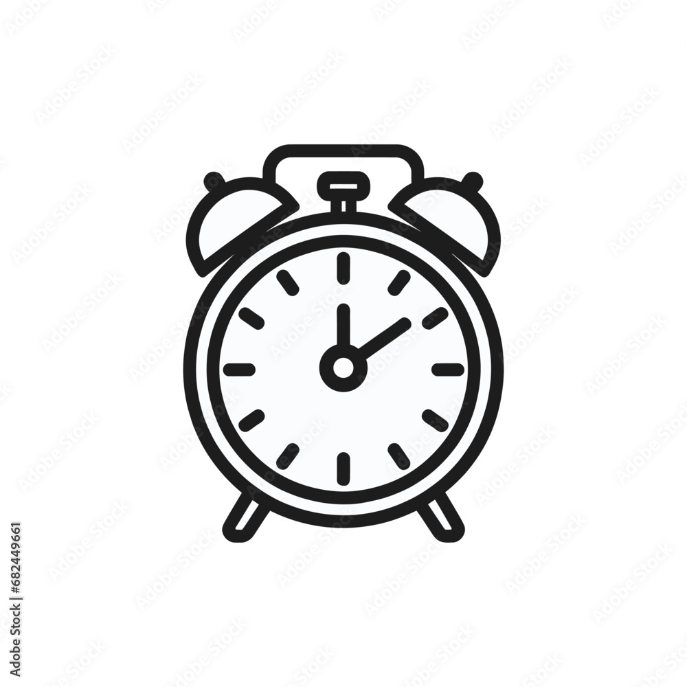 Alrm icon , Clock icon . Vector illustration Alrm icon , Clock icon . Vector illustration