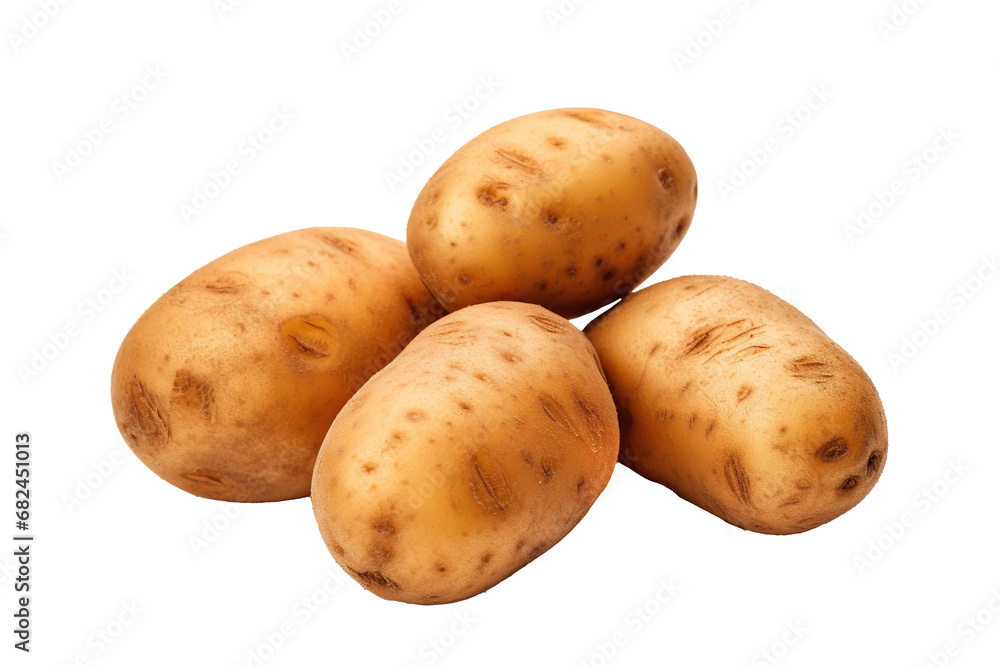 potatoes isolated on transparent background potatoes isolated on transparent background