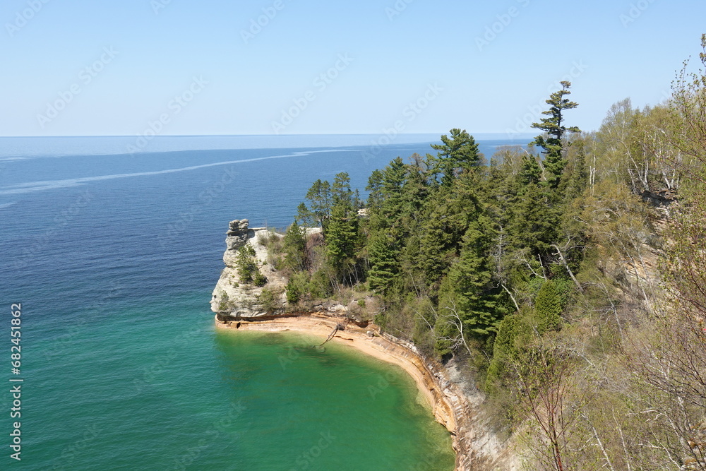pictured rocks in national lake shore