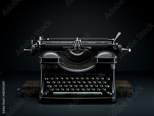 Details of an old typewriting machine