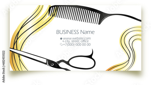 Business card for beauty salon and hair salon design