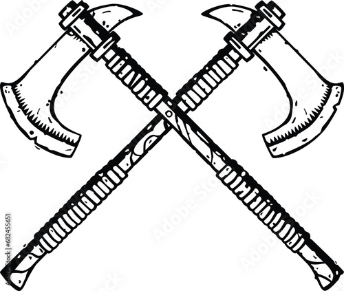Crossed Battle Axes