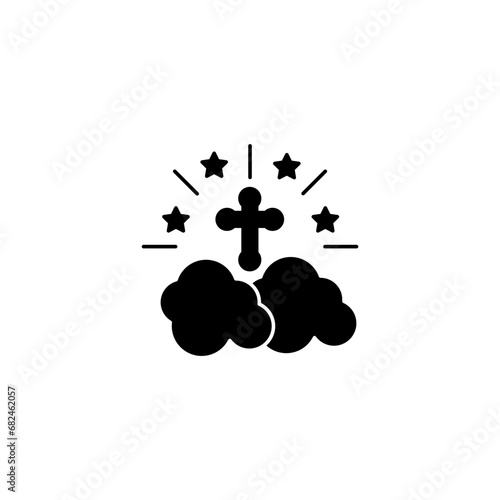 Heaven concept line icon. Simple element illustration. Heaven concept outline symbol design.