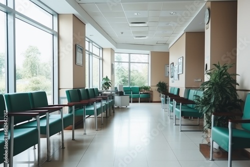 an empty hospital waiting room © Ivan