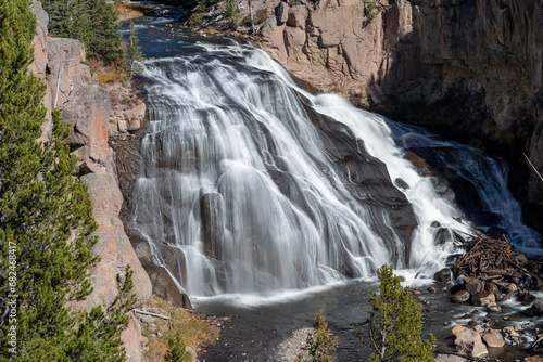 Gibbon falls in Yellowstone National Park