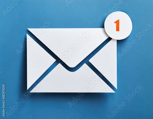 Email symbol, new email notification concept for business email communication and digital marketing. Generative AI