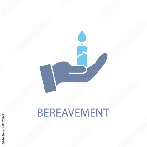 bereavement concept line icon. Simple element illustration. bereavement concept outline symbol design.