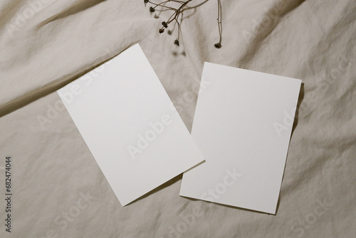 Neutral Mockup Card In Minimalistic