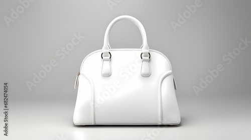 3d rendering of a purse handbag against a neutral background