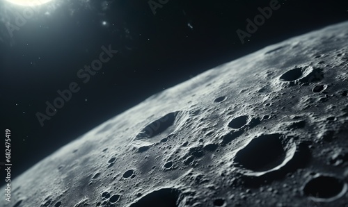 space footage of moons surface lunar photography  photo