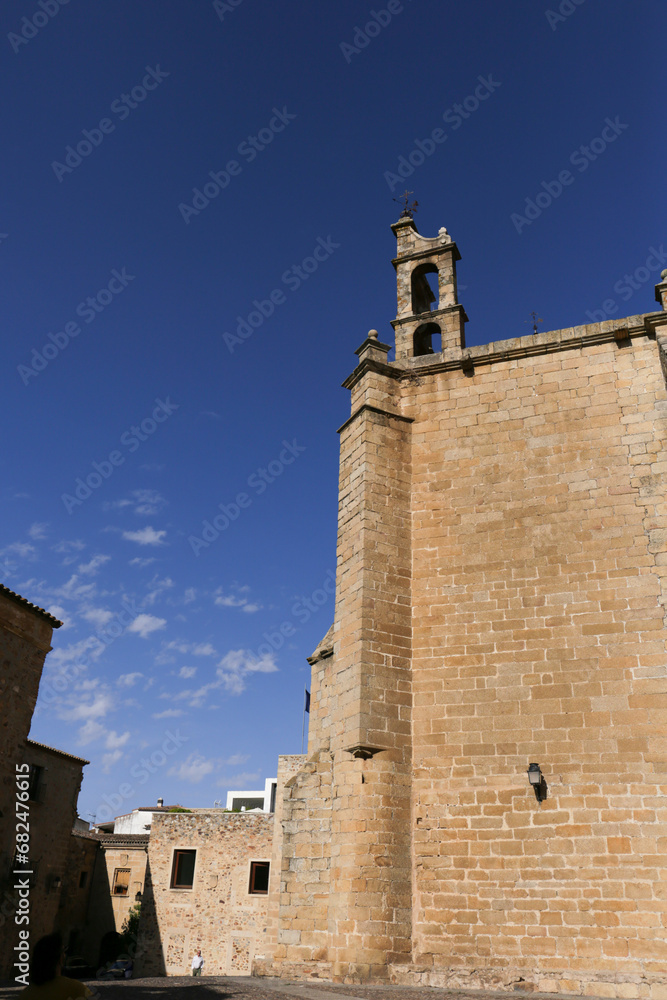 The Saint Paul Convent facade in the old town of Caceres